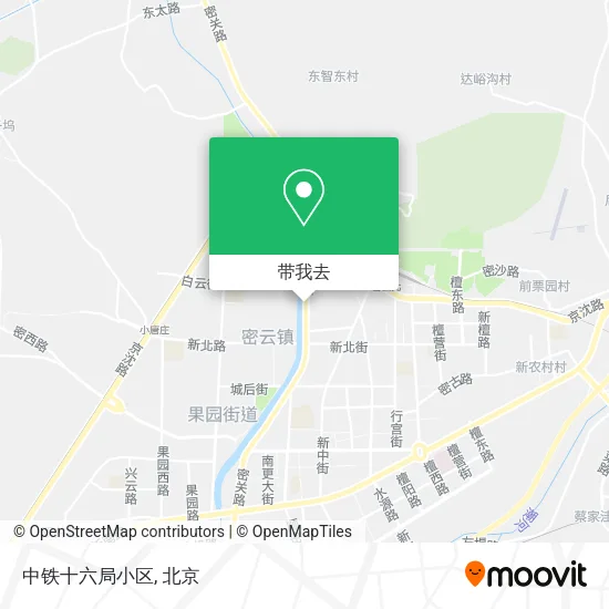 中铁十六局小区地图