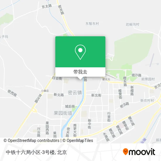 中铁十六局小区-3号楼地图
