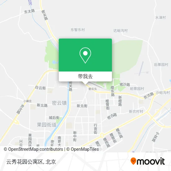 云秀花园公寓区地图