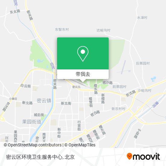 密云区环境卫生服务中心地图