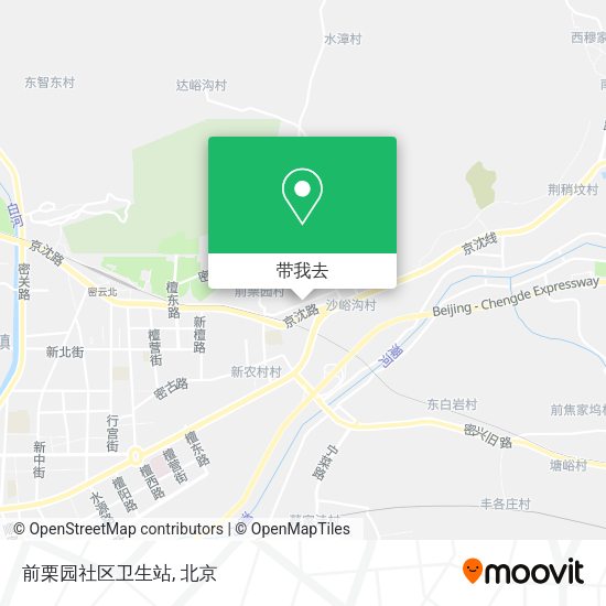 前栗园社区卫生站地图