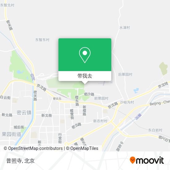 普照寺地图