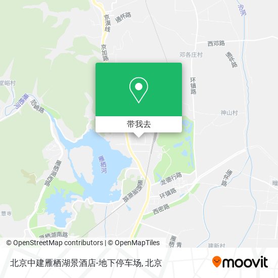 北京中建雁栖湖景酒店-地下停车场地图