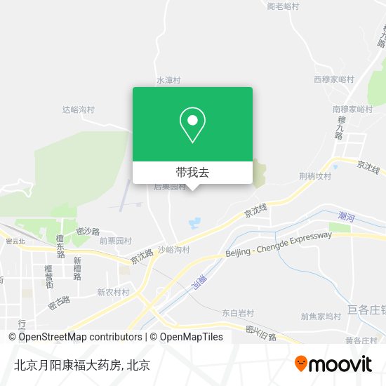 北京月阳康福大药房地图