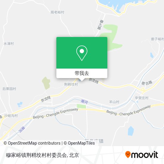 穆家峪镇荆稍坟村村委员会地图