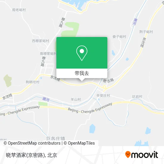 晓苹酒家(京密路)地图