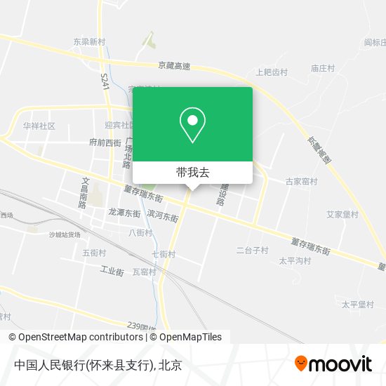 中国人民银行(怀来县支行)地图