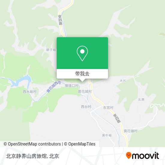 北京静养山房旅馆地图