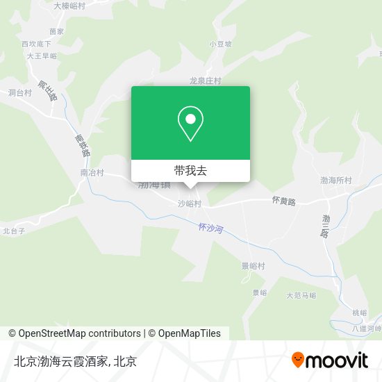 北京渤海云霞酒家地图