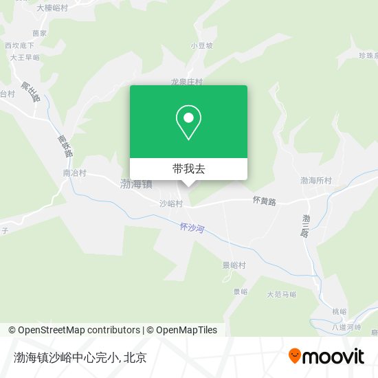 渤海镇沙峪中心完小地图