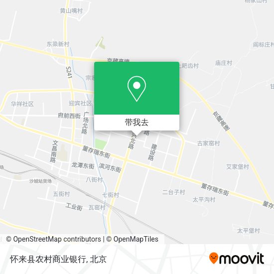 怀来县农村商业银行地图