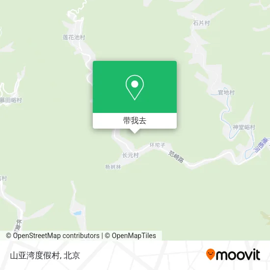 山亚湾度假村地图