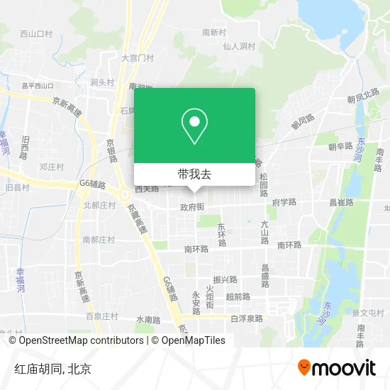 红庙胡同地图