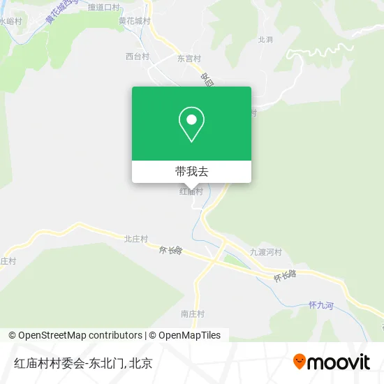红庙村村委会-东北门地图