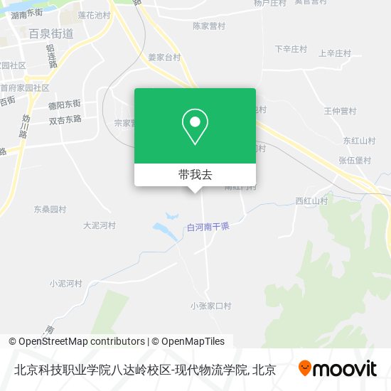 北京科技职业学院八达岭校区-现代物流学院地图