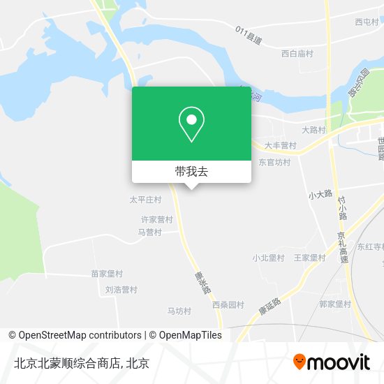 北京北蒙顺综合商店地图