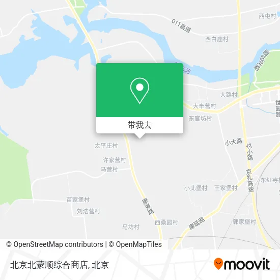 北京北蒙顺综合商店地图