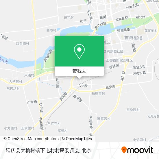 延庆县大榆树镇下屯村村民委员会地图