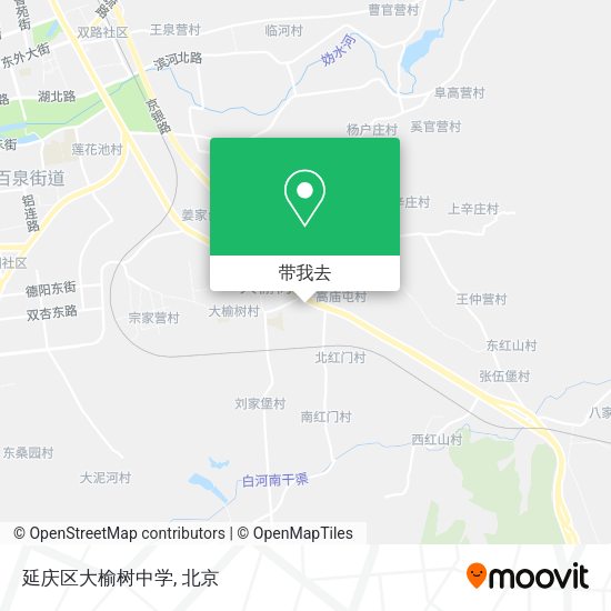 延庆区大榆树中学地图