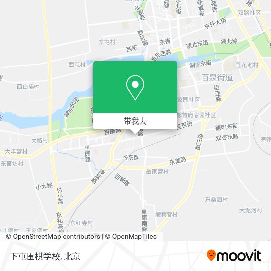 下屯围棋学校地图