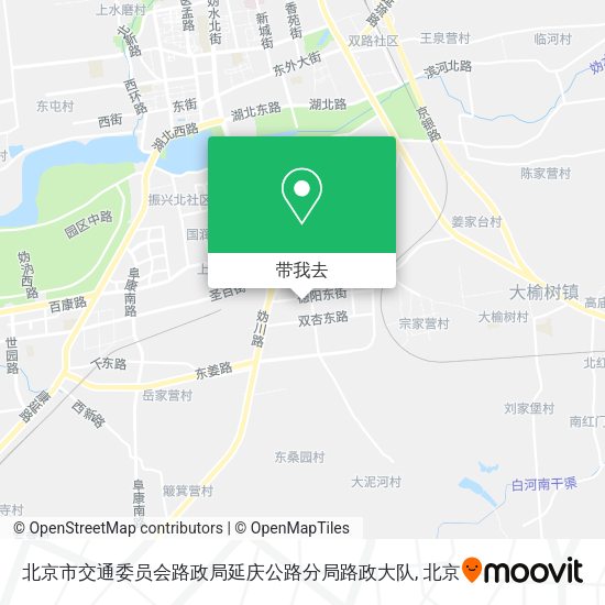 北京市交通委员会路政局延庆公路分局路政大队地图