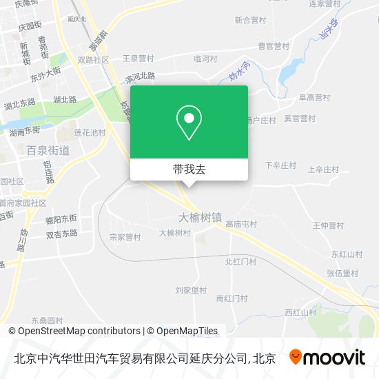 北京中汽华世田汽车贸易有限公司延庆分公司地图