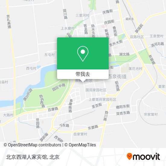 北京西湖人家宾馆地图