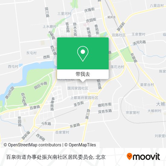 百泉街道办事处振兴南社区居民委员会地图