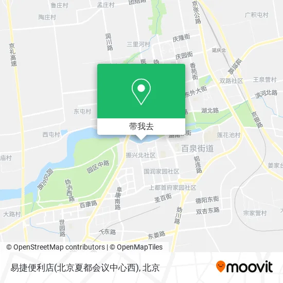 易捷便利店(北京夏都会议中心西)地图