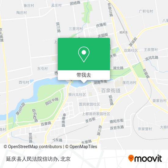 延庆县人民法院信访办地图