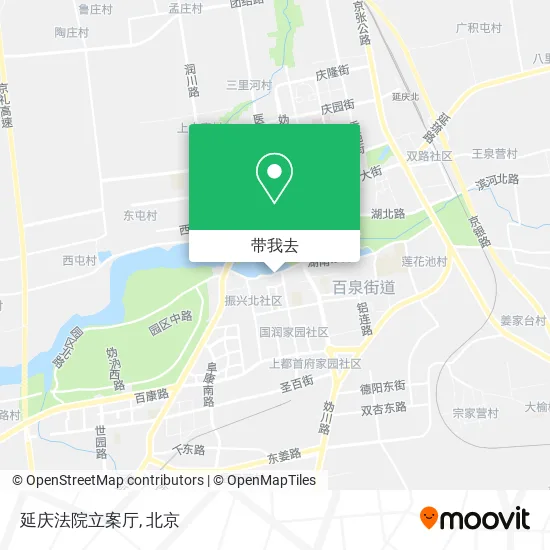 延庆法院立案厅地图