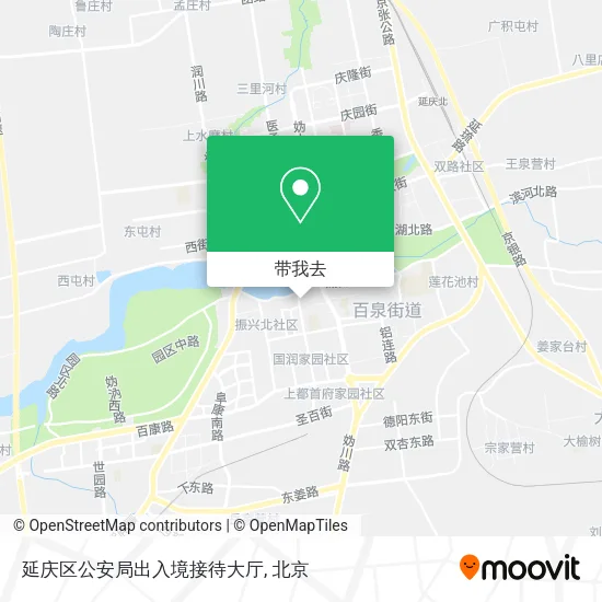 延庆区公安局出入境接待大厅地图