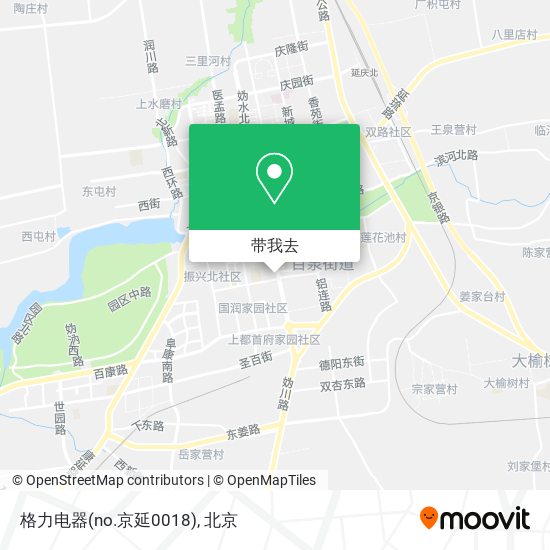 格力电器(no.京延0018)地图