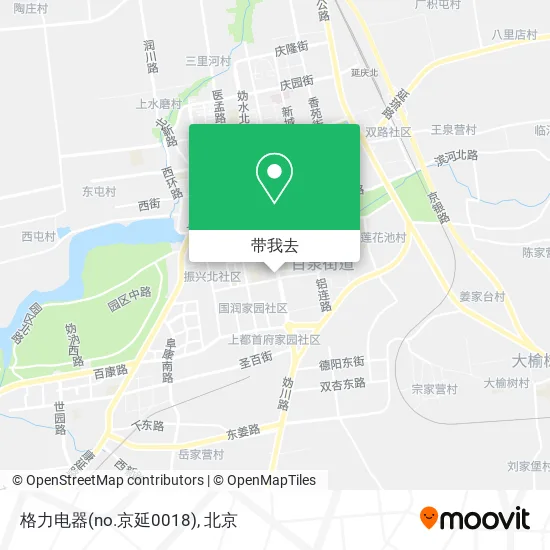 格力电器(no.京延0018)地图