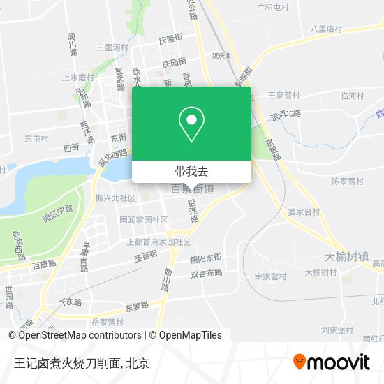 王记卤煮火烧刀削面地图