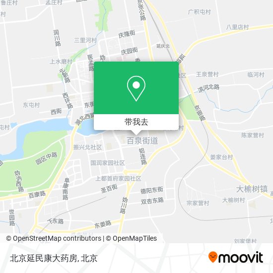 北京延民康大药房地图