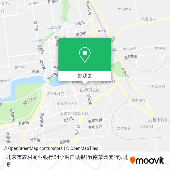 北京市农村商业银行24小时自助银行(南菜园支行)地图