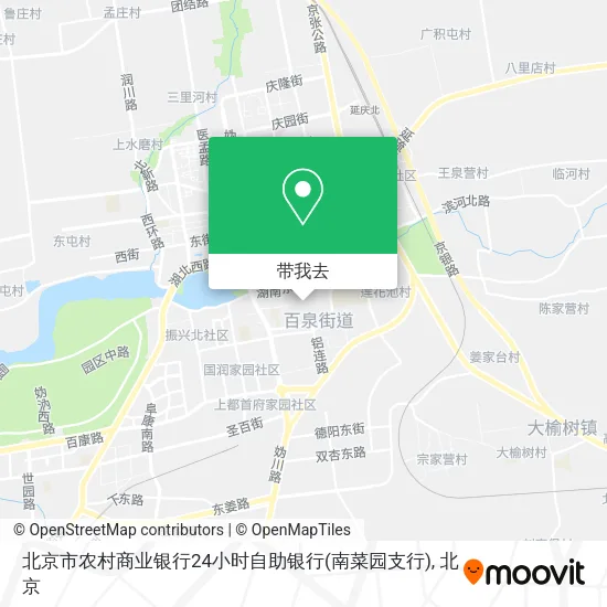 北京市农村商业银行24小时自助银行(南菜园支行)地图