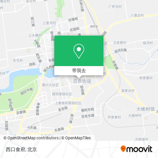 西口食府地图