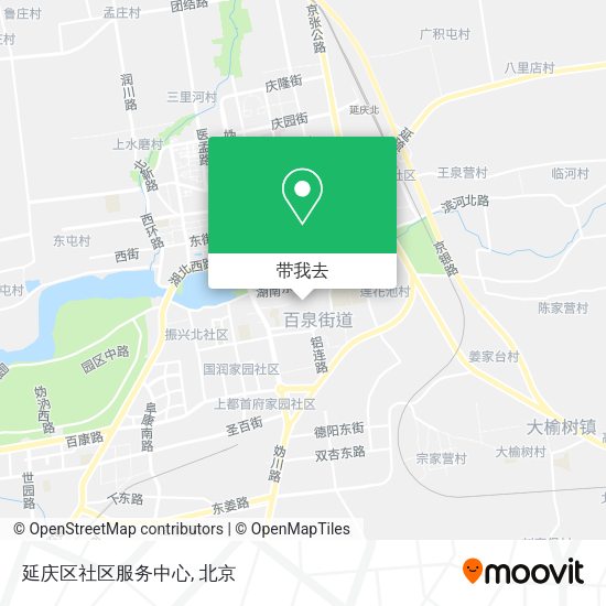 延庆区社区服务中心地图