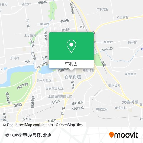 妫水南街甲39号楼地图