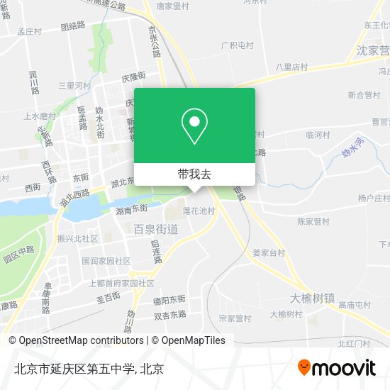 北京市延庆区第五中学地图