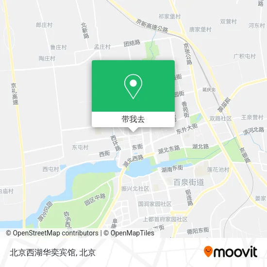 北京西湖华奕宾馆地图