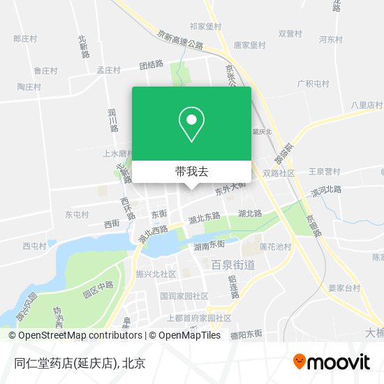 同仁堂药店(延庆店)地图