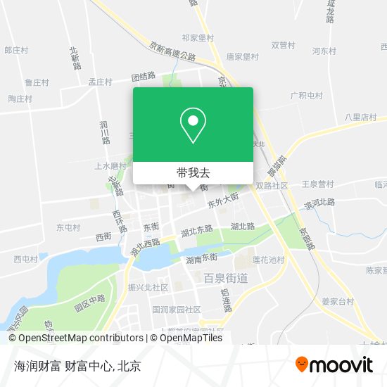 海润财富 财富中心地图