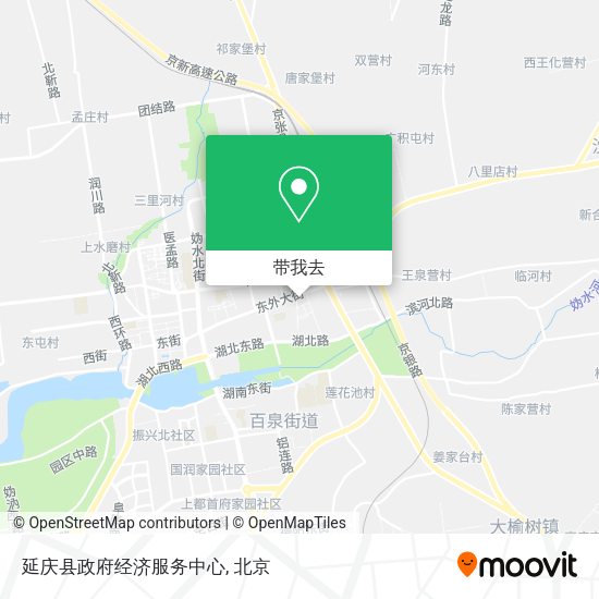 延庆县政府经济服务中心地图