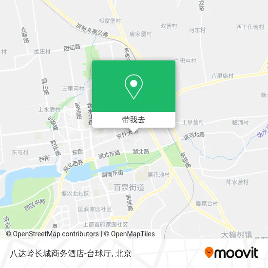 八达岭长城商务酒店-台球厅地图