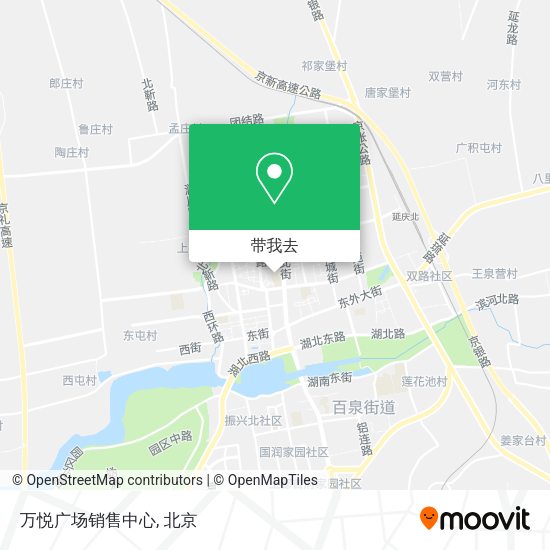 万悦广场销售中心地图