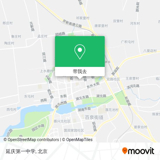 延庆第一中学地图