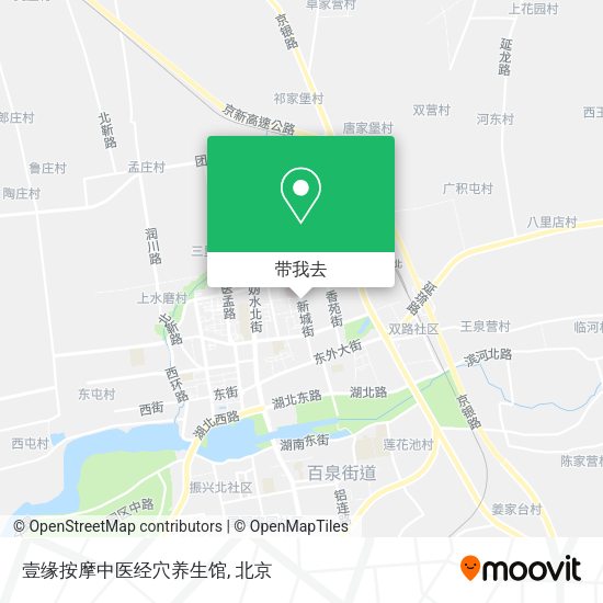 壹缘按摩中医经穴养生馆地图